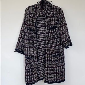 BCBG Knitted Full Length Blazer